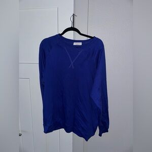 Women's Blue Crew Neck Sweater